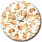 Designart 'Liquid Gold I Mid-Century Modern Wall Clock